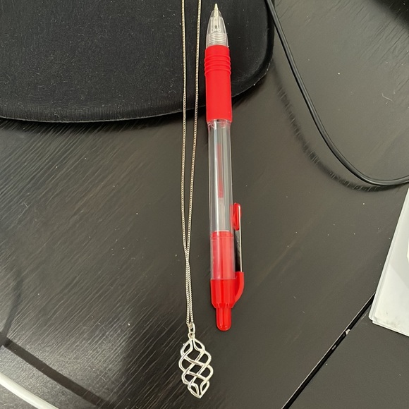 Silver infinity necklace and chain - Picture 2 of 3